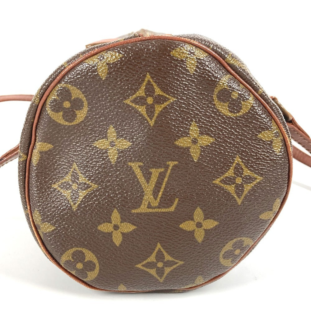 Louis Vuitton M51366 Monogram Papillon 26 Model Lama Papillon 26 Bag Silinder Handbag Monogram Kanvas Wanita Coklat