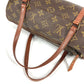 Louis Vuitton M51366 Monogram Papillon 26 Model Lama Papillon 26 Bag Silinder Handbag Monogram Kanvas Wanita Coklat