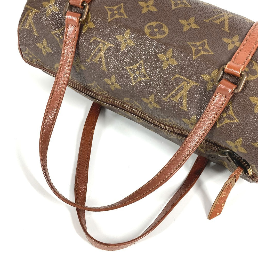 Louis Vuitton M51366 Monogram Papillon 26 Model Lama Papillon 26 Bag Silinder Handbag Monogram Kanvas Wanita Coklat
