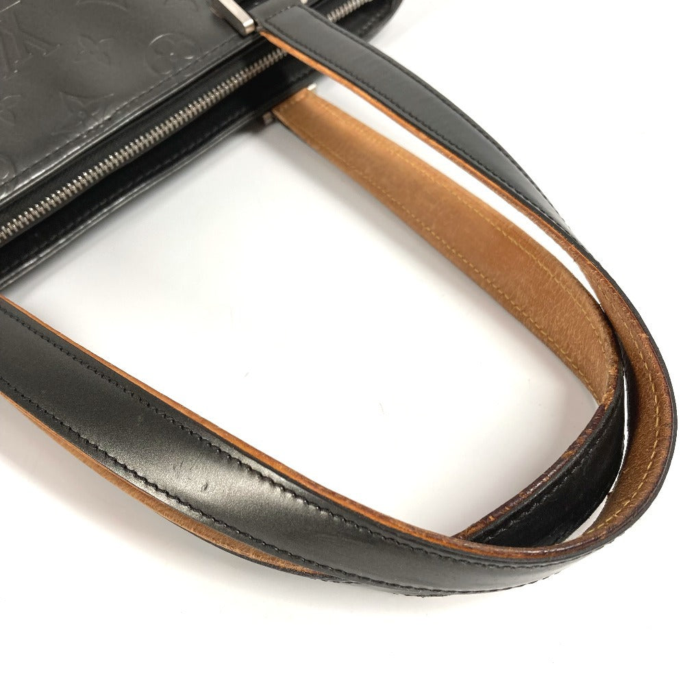 LOUIS VUITTON M55112 Monogram Matte Stockton Tote Bag Shoulder Bag Monogram Matte Leather Women's Black