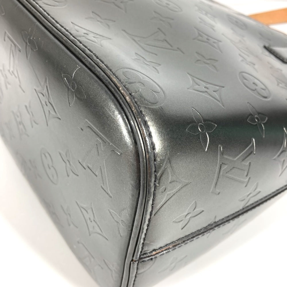 LOUIS VUITTON M55112 Monogram Matte Stockton Tote Bag Shoulder Bag Monogram Matte Leather Women's Black