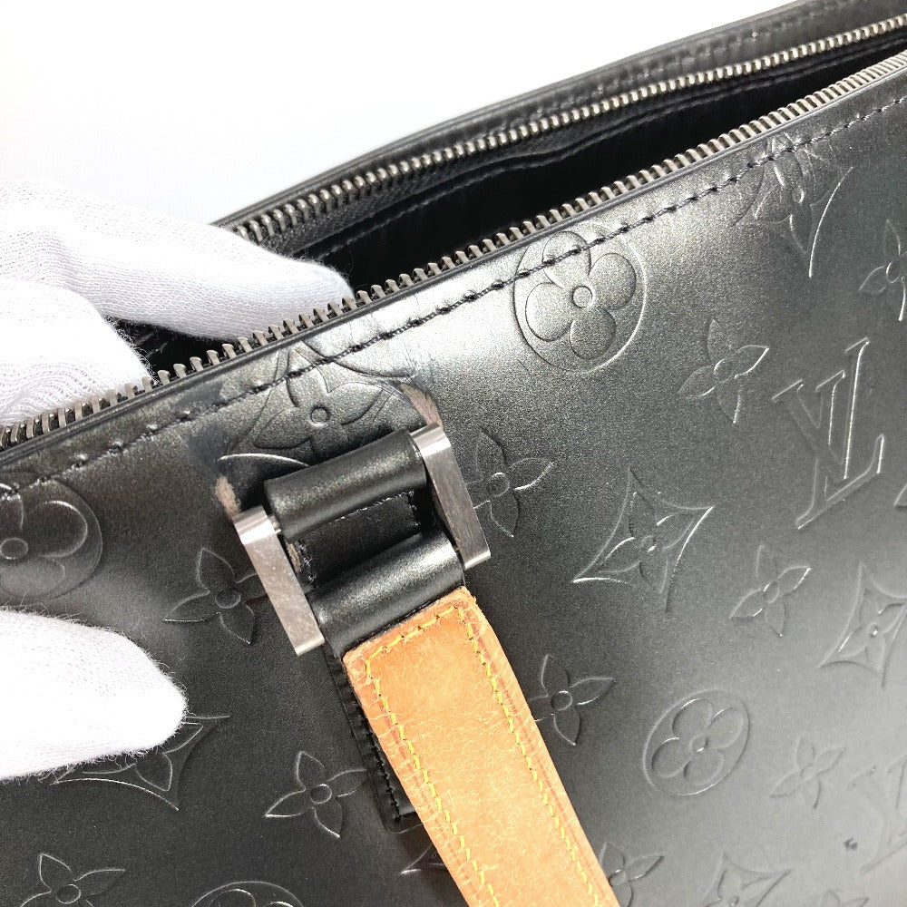 LOUIS VUITTON M55112 Monogram Matte Stockton Tote Bag Shoulder Bag Monogram Matte Leather Women's Black