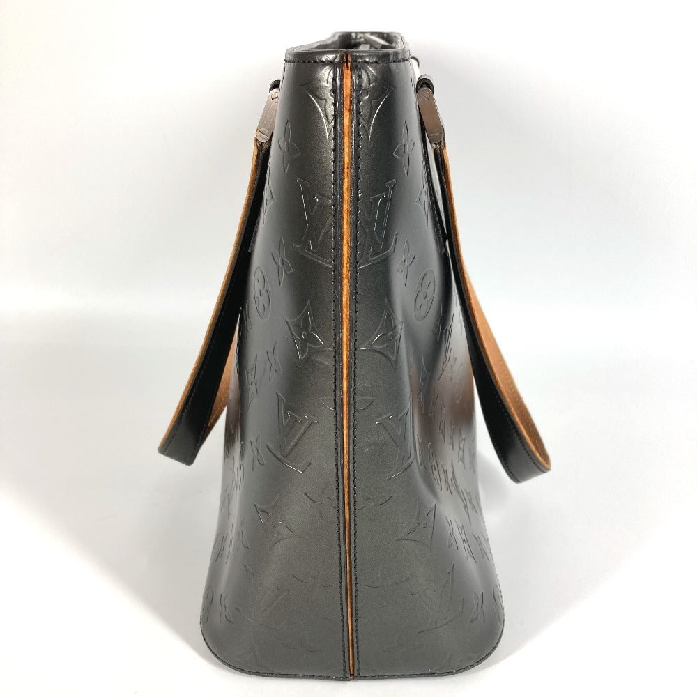 LOUIS VUITTON M55112 Monogram Matte Stockton Tote Bag Shoulder Bag Monogram Matte Leather Women's Black