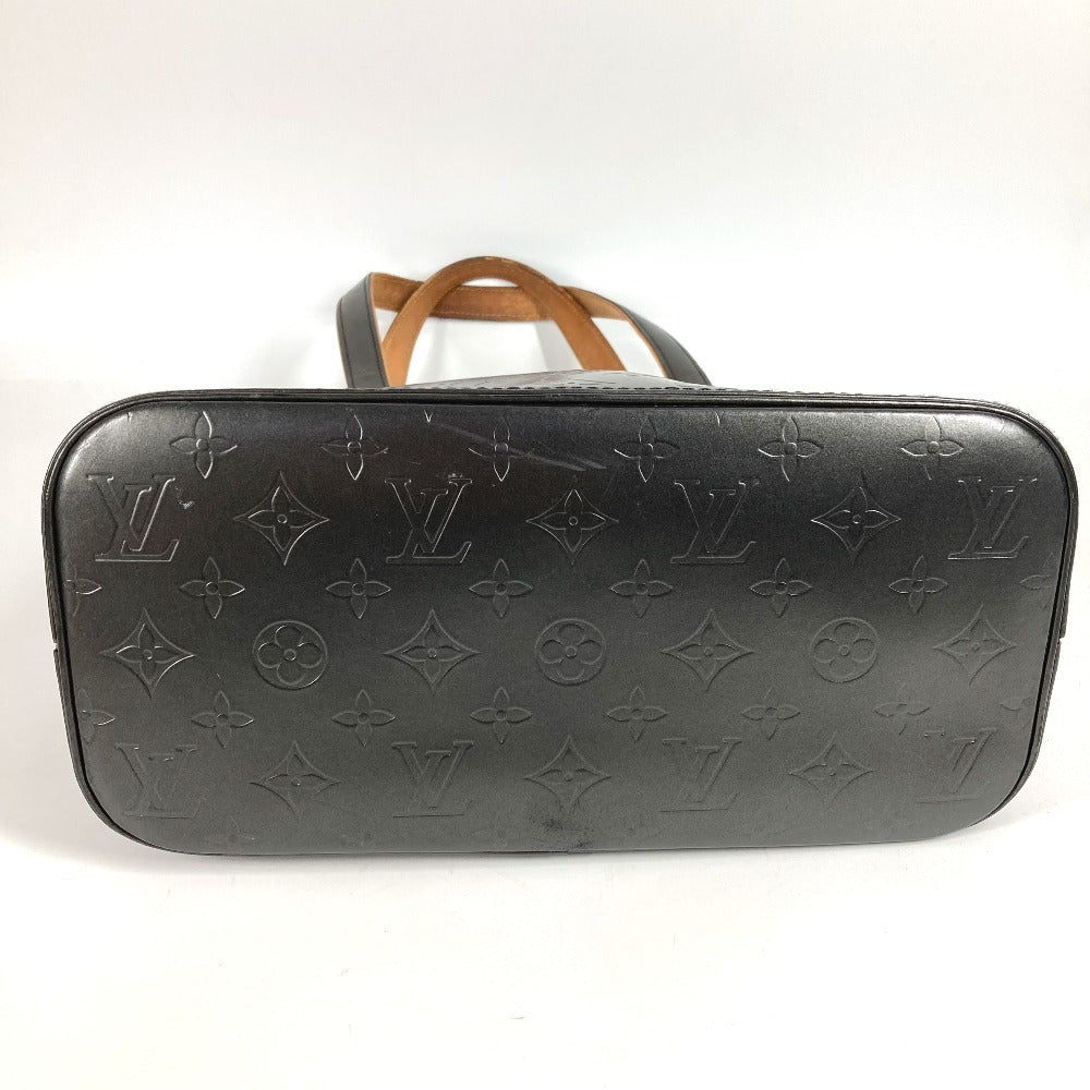 LOUIS VUITTON M55112 Monogram Matte Stockton Tote Bag Shoulder Bag Monogram Matte Leather Women's Black