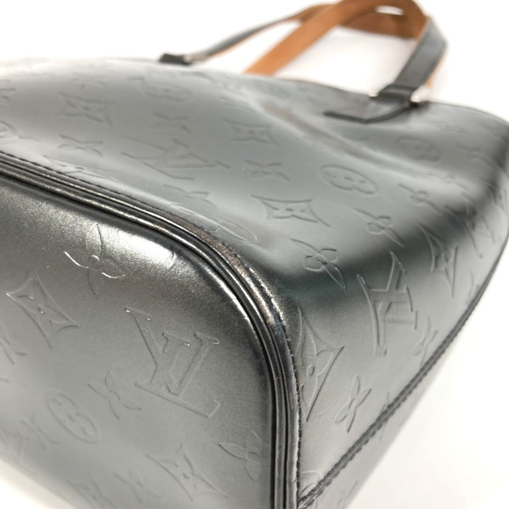 LOUIS VUITTON M55112 Monogram Matte Stockton Tote Bag Shoulder Bag Monogram Matte Leather Women's Black