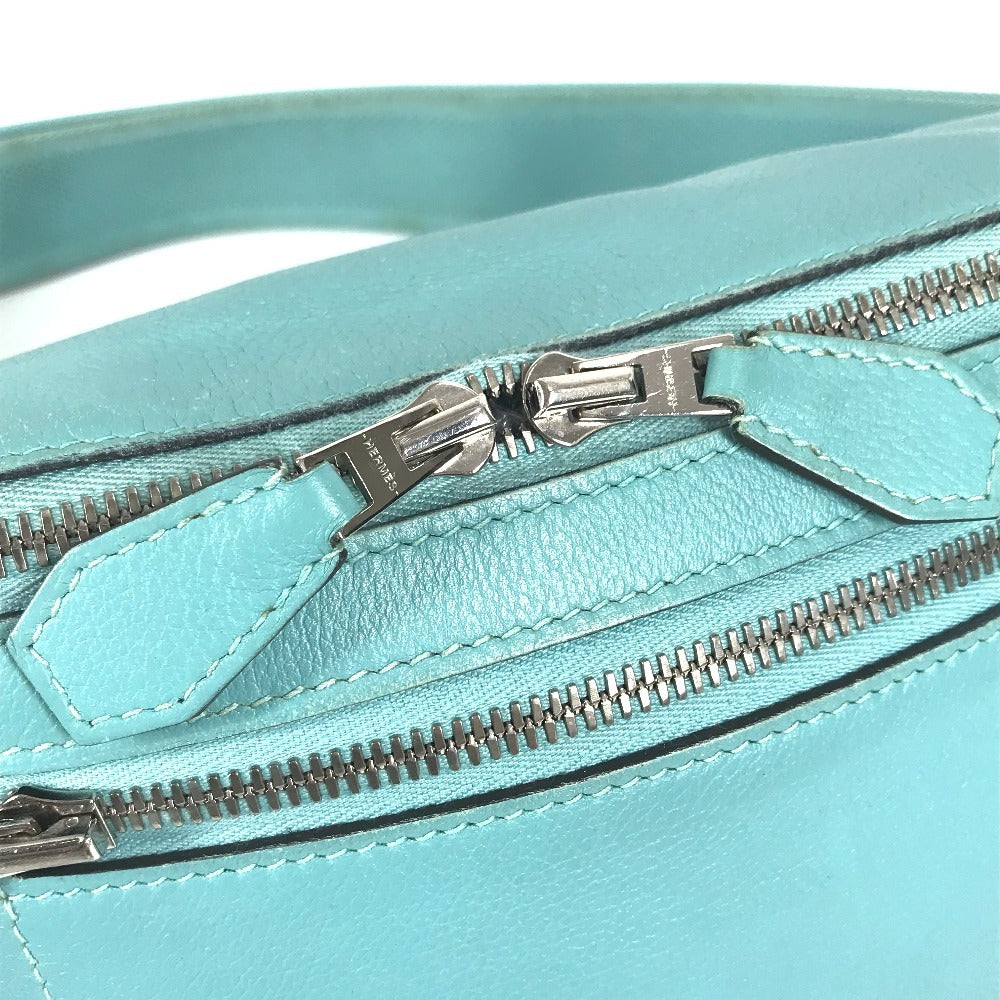 HERMES Shoulder Bag City Slide Cross PM Waist Bag Bag Belt Bag Cross Body Bag Evercolor Men's Blue Atoll Blue