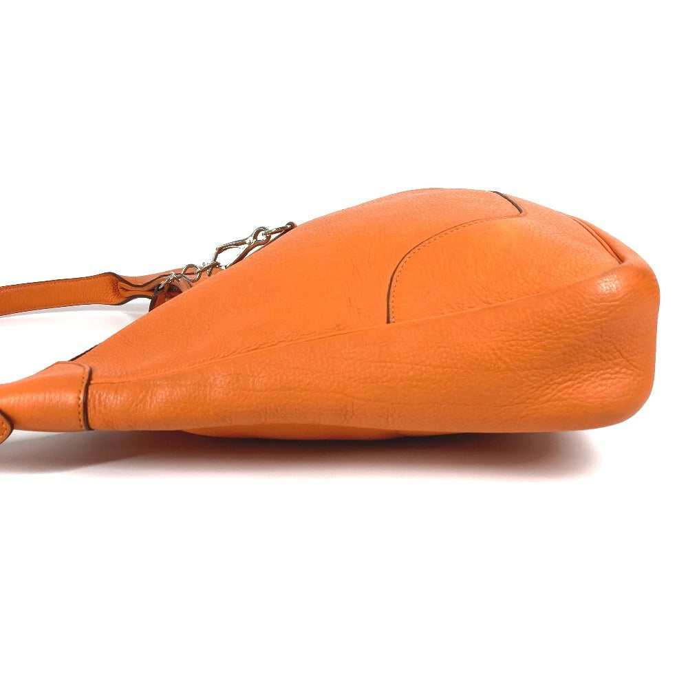 HERMES Trim 35 Trim 35 Pochette Crossbody Bag Shoulder Bag Leather Unisex Orange
