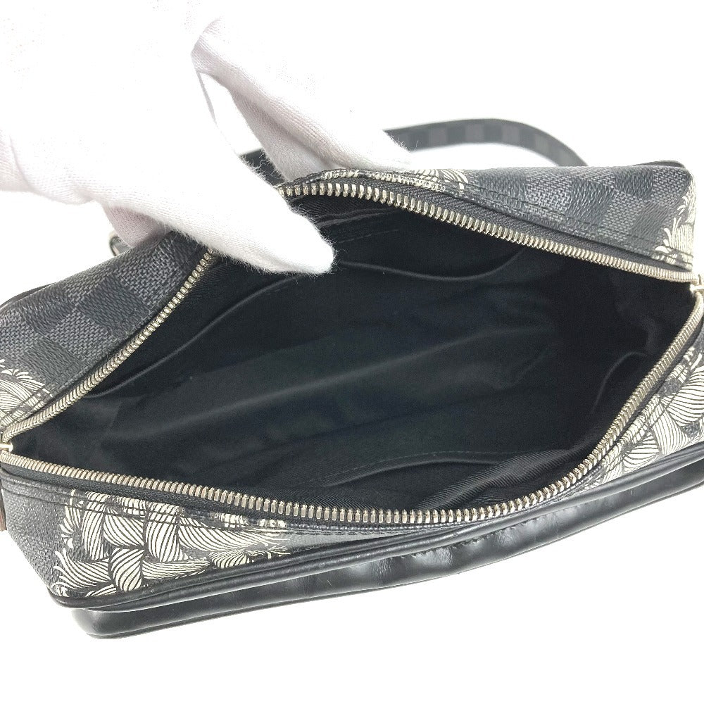 루이비통 N41572 다미에 그라파이트 크리스토퍼 네메스 나일 PM 나일 PM 백 크로스바디 숄더백 다미에 그라파이트 캔버스 유니섹스 블랙