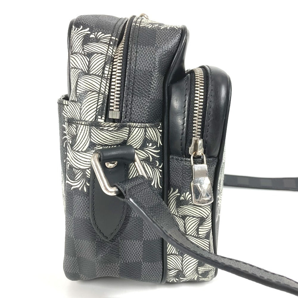 루이비통 N41572 다미에 그라파이트 크리스토퍼 네메스 나일 PM 나일 PM 백 크로스바디 숄더백 다미에 그라파이트 캔버스 유니섹스 블랙