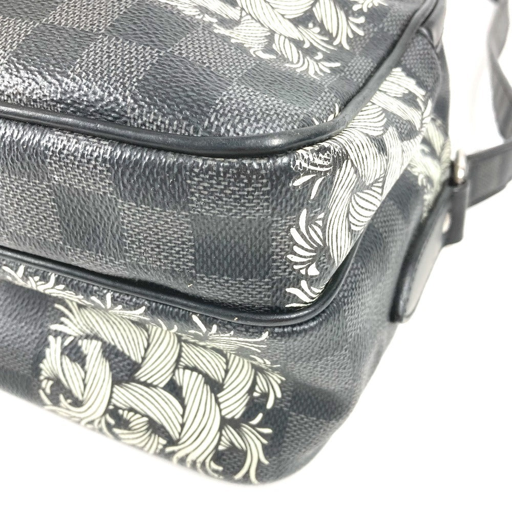 루이비통 N41572 다미에 그라파이트 크리스토퍼 네메스 나일 PM 나일 PM 백 크로스바디 숄더백 다미에 그라파이트 캔버스 유니섹스 블랙