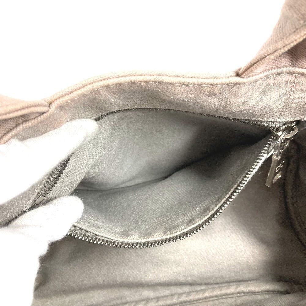PRADA Kanapa Logo 2WAY Bag Shoulder Bag Crossbody Tote Bag Handbag Canvas Women's Gray