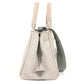 PRADA Kanapa Logo 2WAY Bag Shoulder Bag Crossbody Tote Bag Handbag Canvas Women's Gray