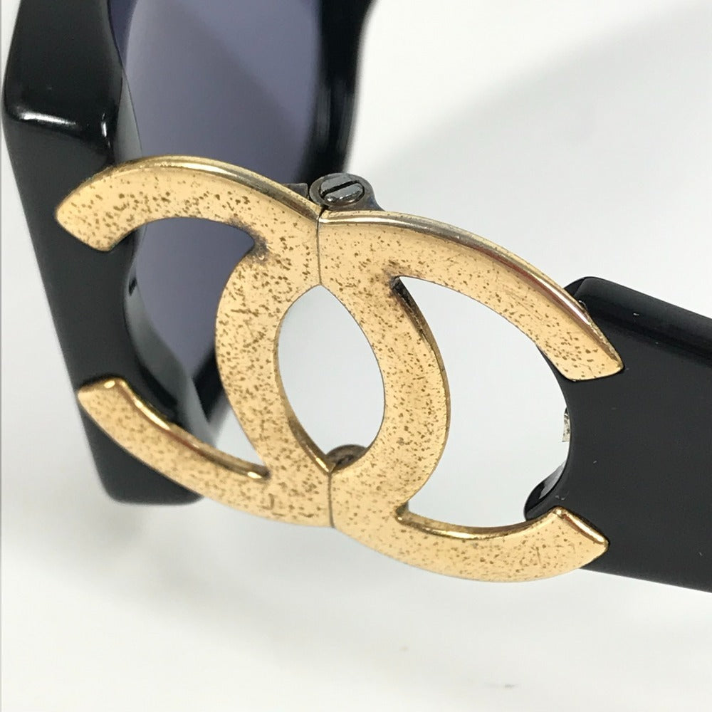 CHANEL 02461 ヴィンテージ CC ココマーク ロゴ めがね メガネ アイウェア 眼鏡 サングラス プラスチック レディース ブラック