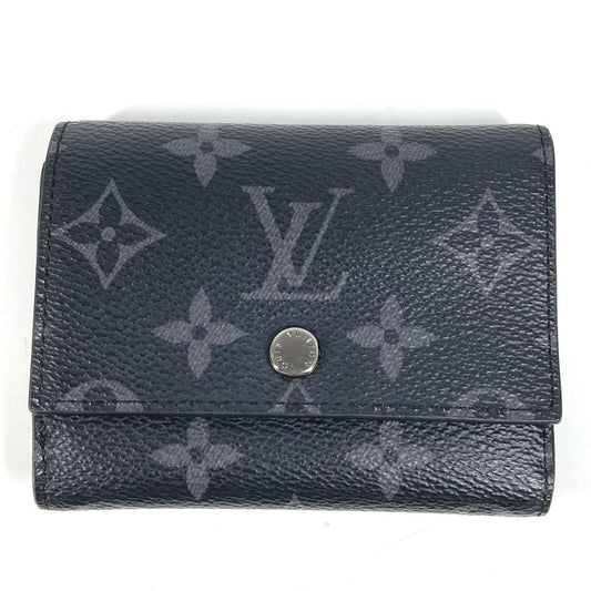 LOUIS VUITTON M12598 モノグラムエクリプス ヴィクターウォレット コンパクトウォレット 3つ折り財布 モノグラムエクリプスキャンバス ユニセックス ブラック
