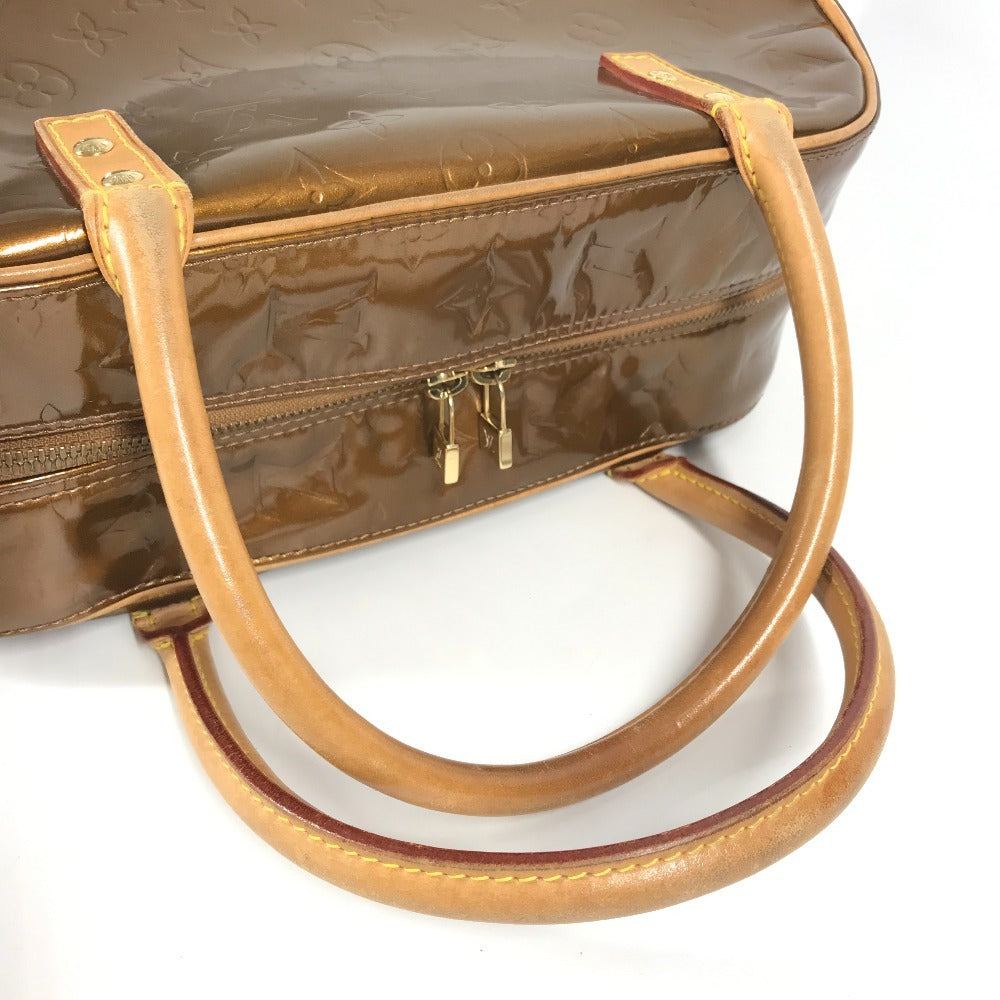 LOUIS VUITTON M91103 モノグラムヴェルニ トンプキンス・スクエア カバン トートバッグ ハンドバッグ モノグラムヴェルニキャンバス ユニセックス ブロンズ ブラウン