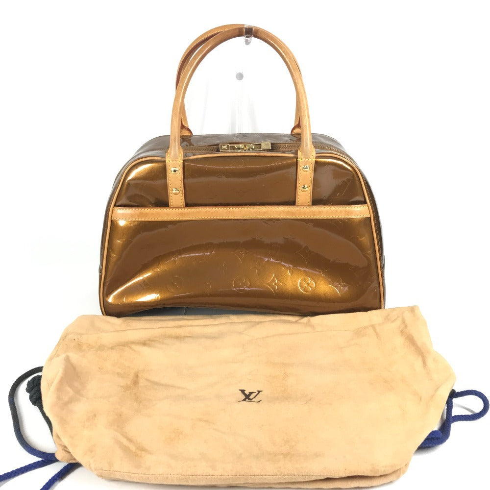 LOUIS VUITTON M91103 モノグラムヴェルニ トンプキンス・スクエア カバン トートバッグ ハンドバッグ モノグラムヴェルニキャンバス ユニセックス ブロンズ ブラウン