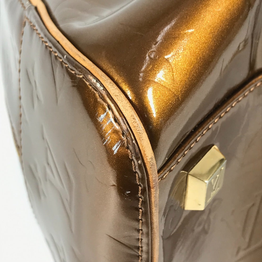 LOUIS VUITTON M91103 モノグラムヴェルニ トンプキンス・スクエア カバン トートバッグ ハンドバッグ モノグラムヴェルニキャンバス ユニセックス ブロンズ ブラウン