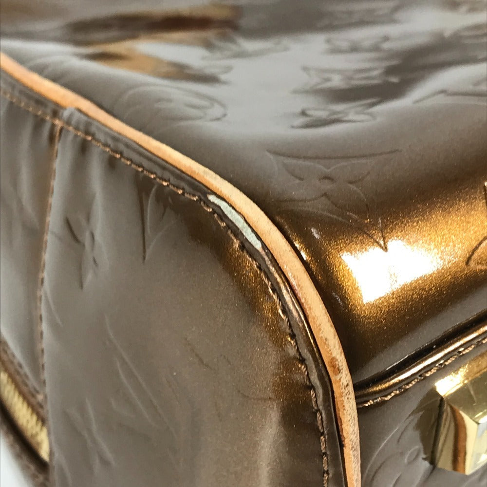 LOUIS VUITTON M91103 モノグラムヴェルニ トンプキンス・スクエア カバン トートバッグ ハンドバッグ モノグラムヴェルニキャンバス ユニセックス ブロンズ ブラウン
