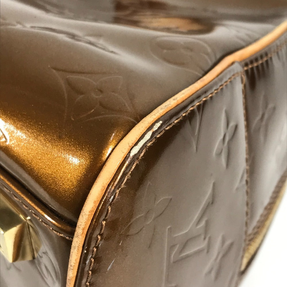 LOUIS VUITTON M91103 モノグラムヴェルニ トンプキンス・スクエア カバン トートバッグ ハンドバッグ モノグラムヴェルニキャンバス ユニセックス ブロンズ ブラウン