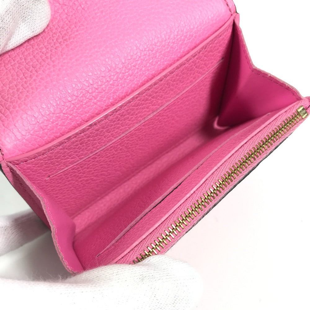 LOUIS VUITTON M82485 モノグラムアンプラント ポルトモネロザリ コンパクトウォレット 財布 2つ折り財布 モノグラムアンプラントレザー レディース ローズロリポップ ピンク