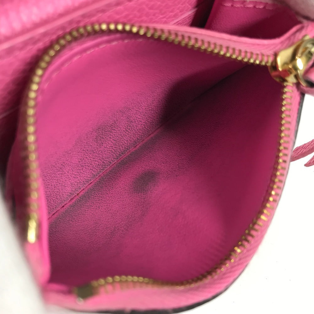 LOUIS VUITTON M82485 モノグラムアンプラント ポルトモネロザリ コンパクトウォレット 財布 2つ折り財布 モノグラムアンプラントレザー レディース ローズロリポップ ピンク