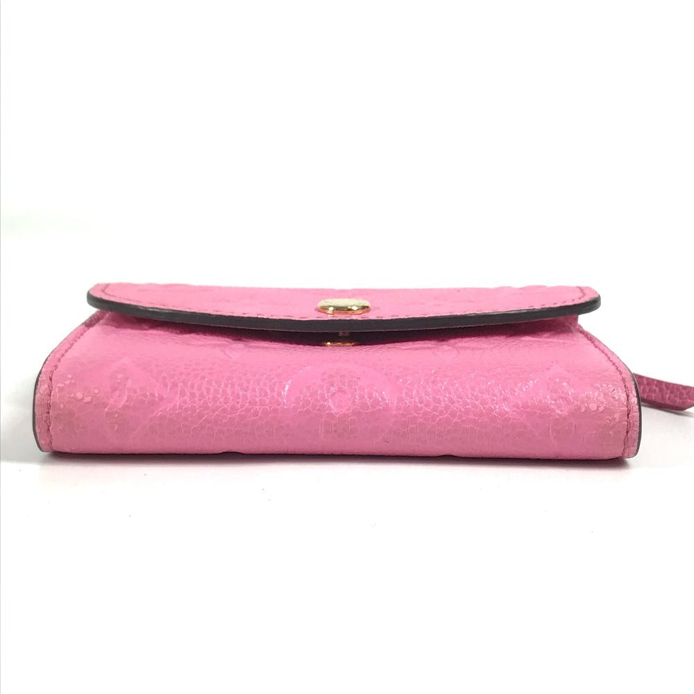LOUIS VUITTON M82485 モノグラムアンプラント ポルトモネロザリ コンパクトウォレット 財布 2つ折り財布 モノグラムアンプラントレザー レディース ローズロリポップ ピンク