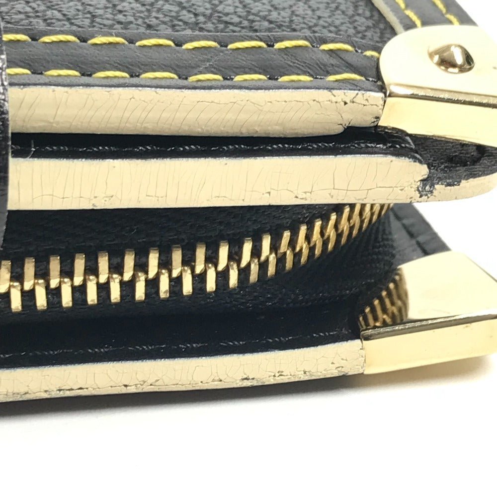 LOUIS VUITTON M91828 スハリ コンパクトジップ 2つ折り財布 スハリレザー ユニセックス ノワール ブラック