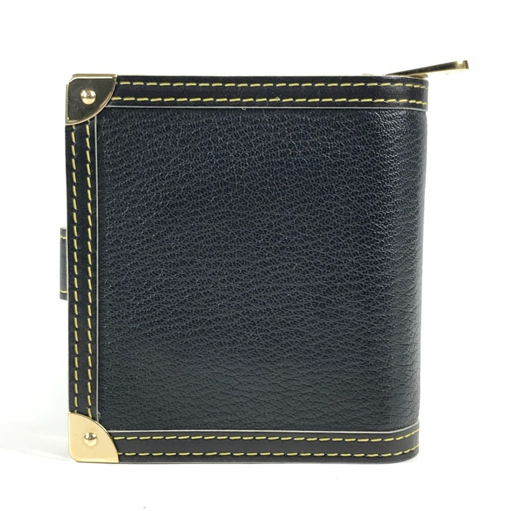 LOUIS VUITTON M91828 スハリ コンパクトジップ 2つ折り財布 スハリレザー ユニセックス ノワール ブラック