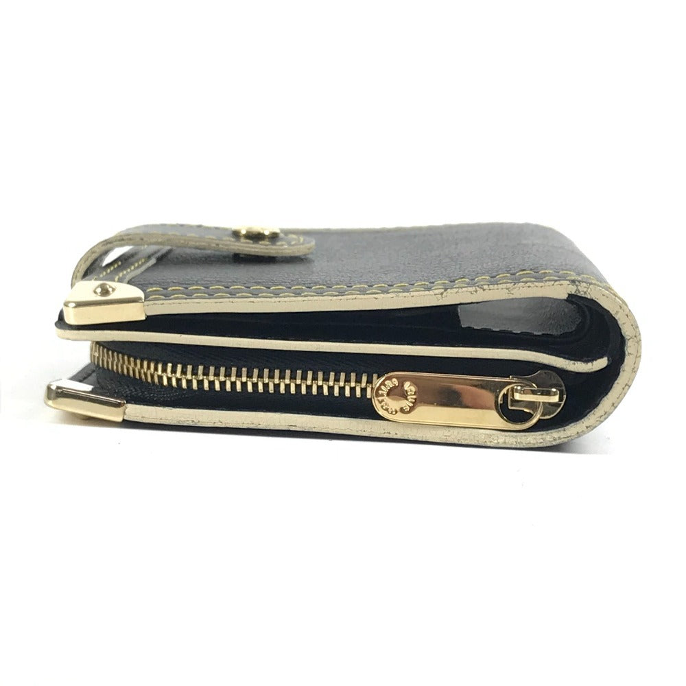 LOUIS VUITTON M91828 スハリ コンパクトジップ 2つ折り財布 スハリレザー ユニセックス ノワール ブラック