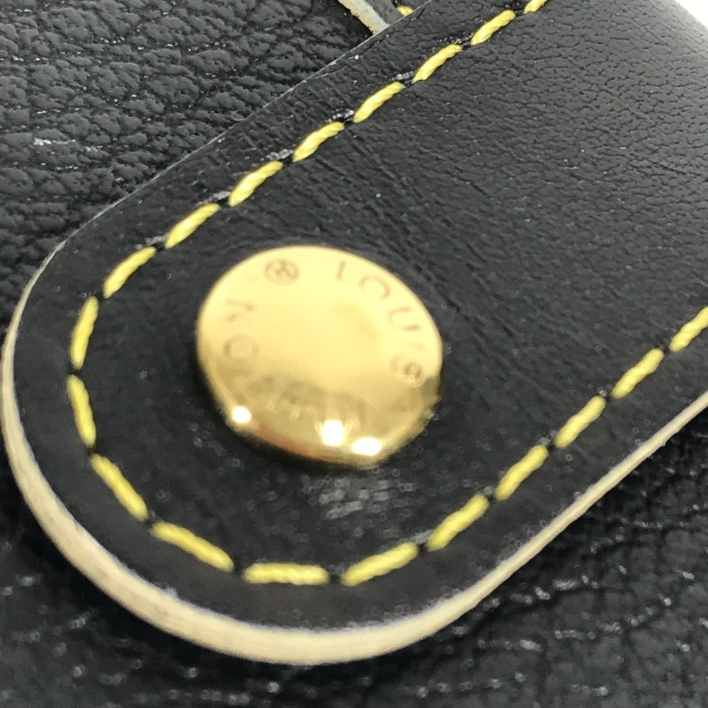 LOUIS VUITTON M91828 スハリ コンパクトジップ 2つ折り財布 スハリレザー ユニセックス ノワール ブラック
