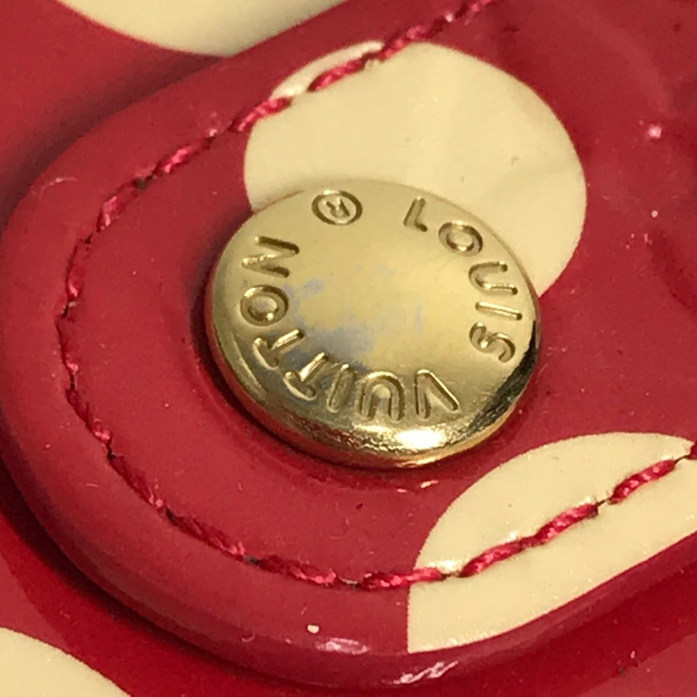 LOUIS VUITTON M91518 モノグラムヴェルニ 草間彌生コラボ アジェンダPM システム手帳 ステーショナリー ドット 水玉 手帳カバー モノグラムヴェルニ レディース レッド