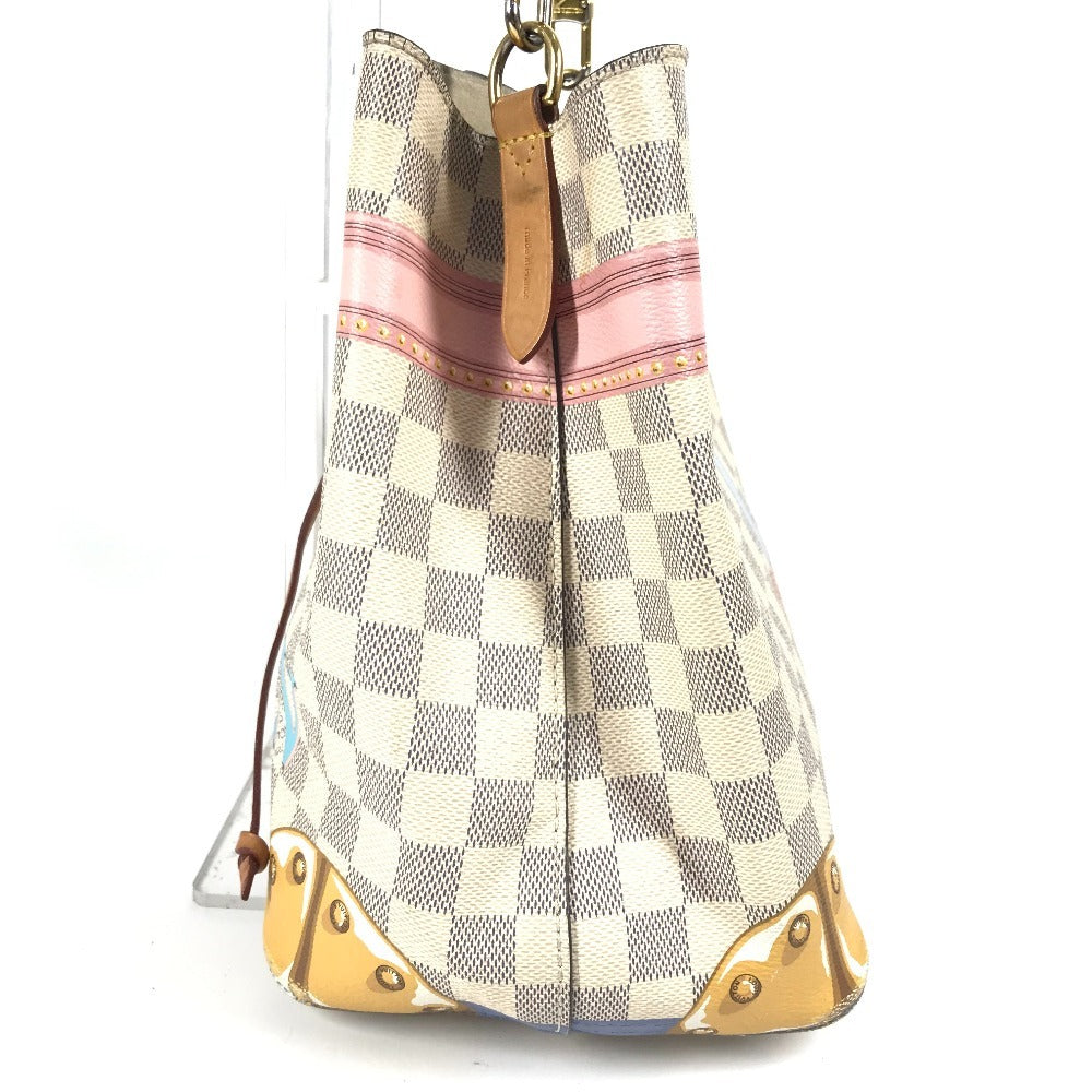 LOUIS VUITTON N41066 ダミエアズール サマートランク ネオノエ カバン 2WAYバッグ 斜め掛け 巾着 ばけつ型 ショルダーバッグ ダミエアズールキャンバス レディース ホワイト