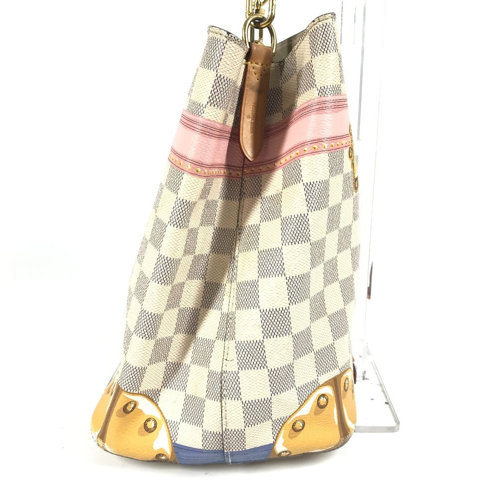 LOUIS VUITTON N41066 ダミエアズール サマートランク ネオノエ カバン 2WAYバッグ 斜め掛け 巾着 ばけつ型 ショルダーバッグ ダミエアズールキャンバス レディース ホワイト