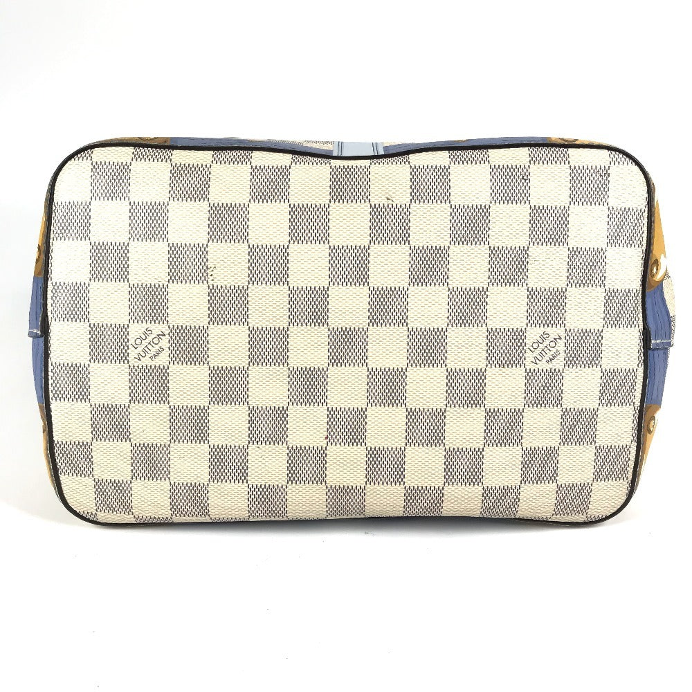 LOUIS VUITTON N41066 ダミエアズール サマートランク ネオノエ カバン 2WAYバッグ 斜め掛け 巾着 ばけつ型 ショルダーバッグ ダミエアズールキャンバス レディース ホワイト