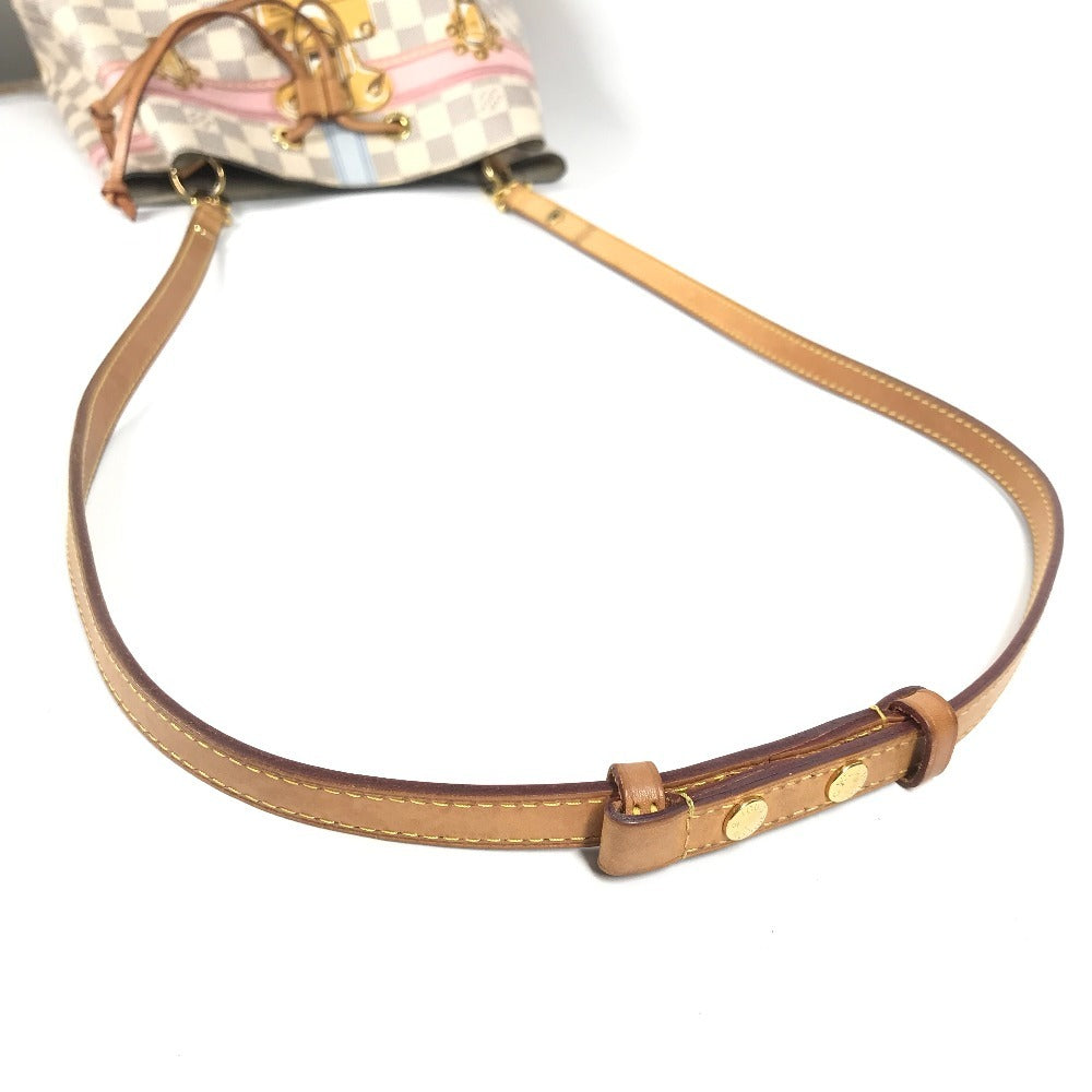 LOUIS VUITTON N41066 ダミエアズール サマートランク ネオノエ カバン 2WAYバッグ 斜め掛け 巾着 ばけつ型 ショルダーバッグ ダミエアズールキャンバス レディース ホワイト
