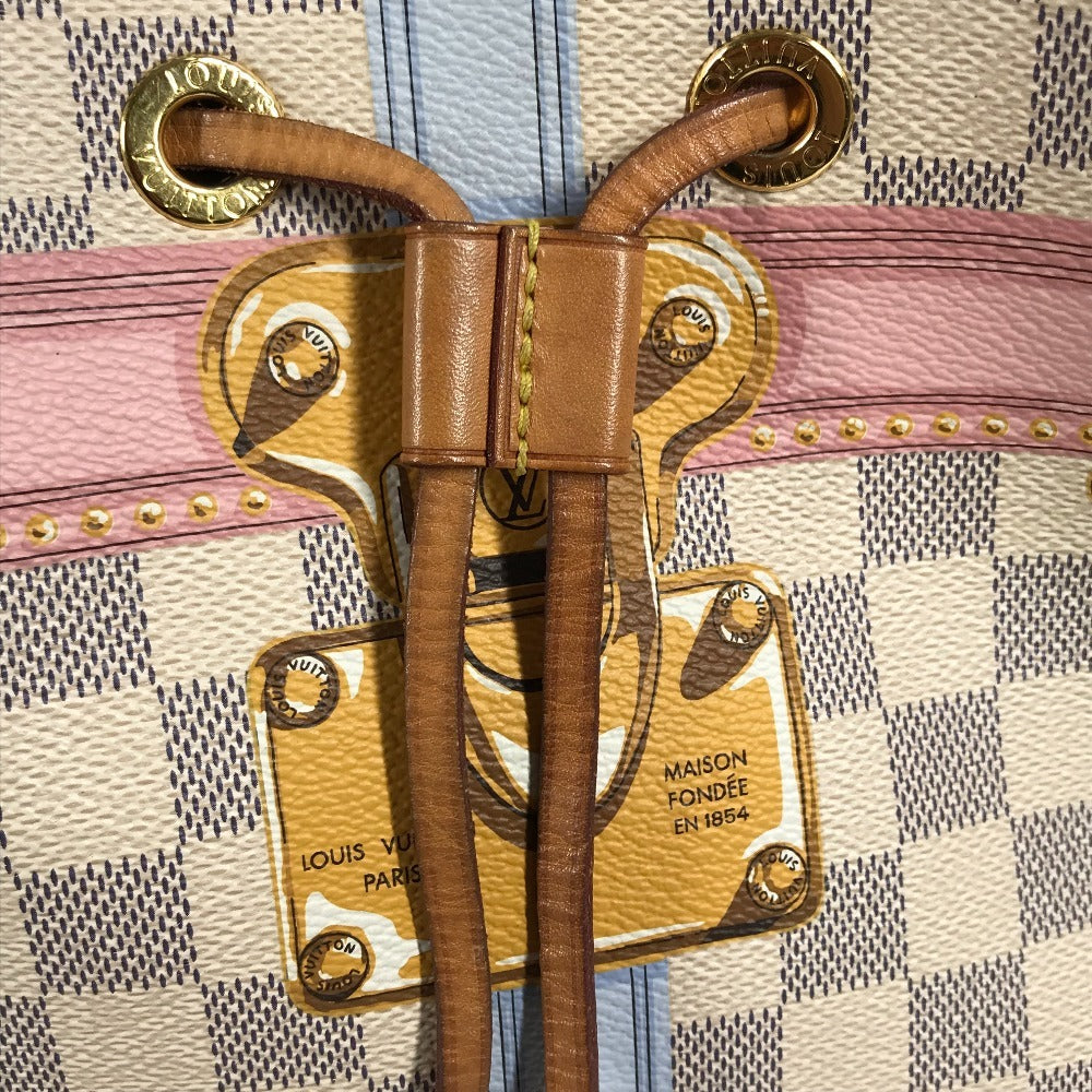LOUIS VUITTON N41066 ダミエアズール サマートランク ネオノエ カバン 2WAYバッグ 斜め掛け 巾着 ばけつ型 ショルダーバッグ ダミエアズールキャンバス レディース ホワイト