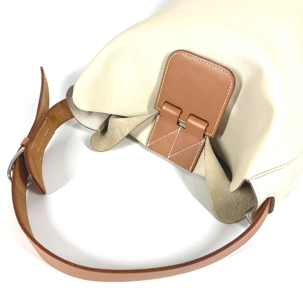 HERMES ヴィルヴォルト24 ヴィルヴォルト 24 カバン 肩掛け トートバッグ ショルダーバッグ レザー ユニセックス アイボリー系