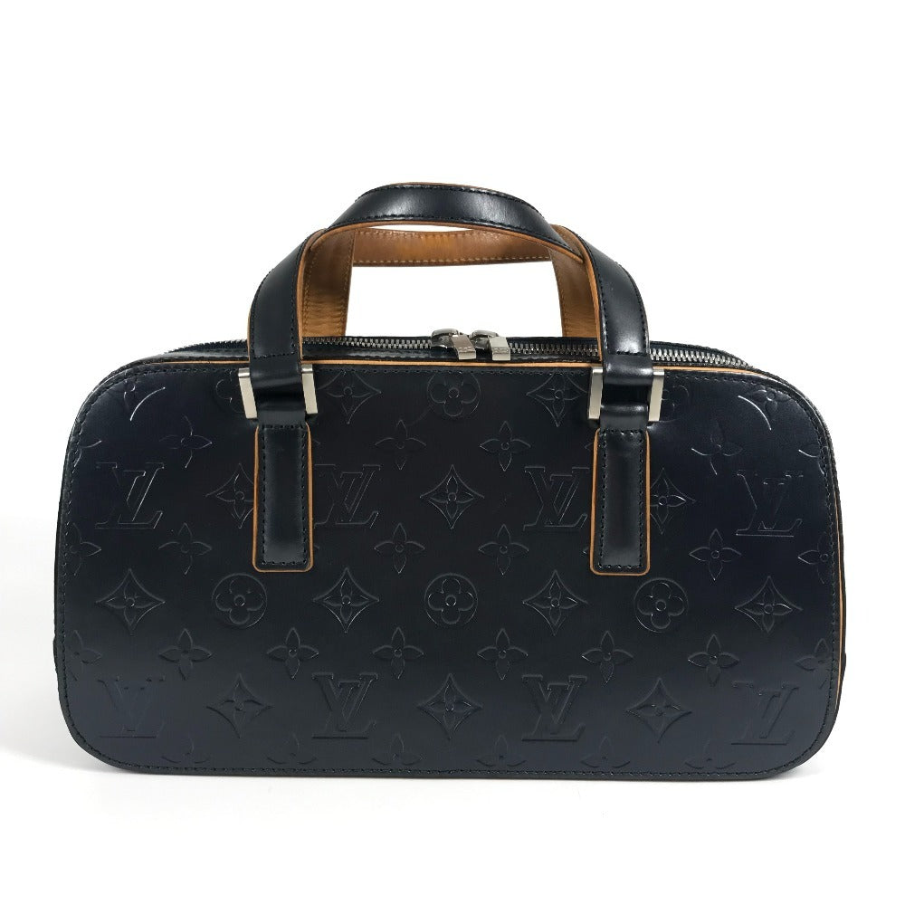 LOUIS VUITTON M55175 モノグラムマット シェルトン カバン ミニボストンバッグ ハンドバッグ モノグラムマットレザー レディース ネイビー