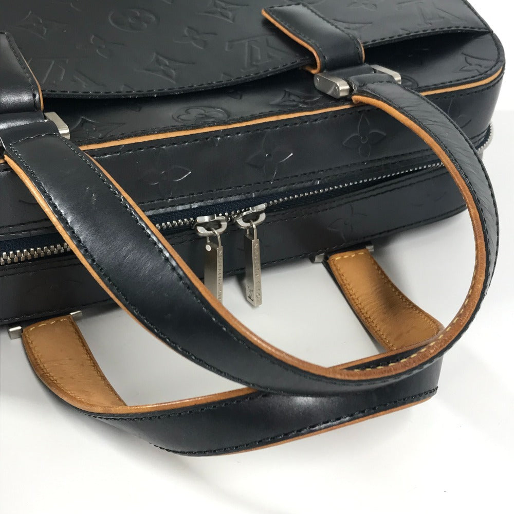 LOUIS VUITTON M55175 モノグラムマット シェルトン カバン ミニボストンバッグ ハンドバッグ モノグラムマットレザー レディース ネイビー