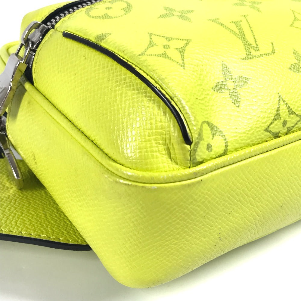 LOUIS VUITTON M30239 タイガラマ アウトドアメッセンジャーPM カバン クロス ショルダーバッグ ボディバッグ タイガレザー ユニセックス イエロー