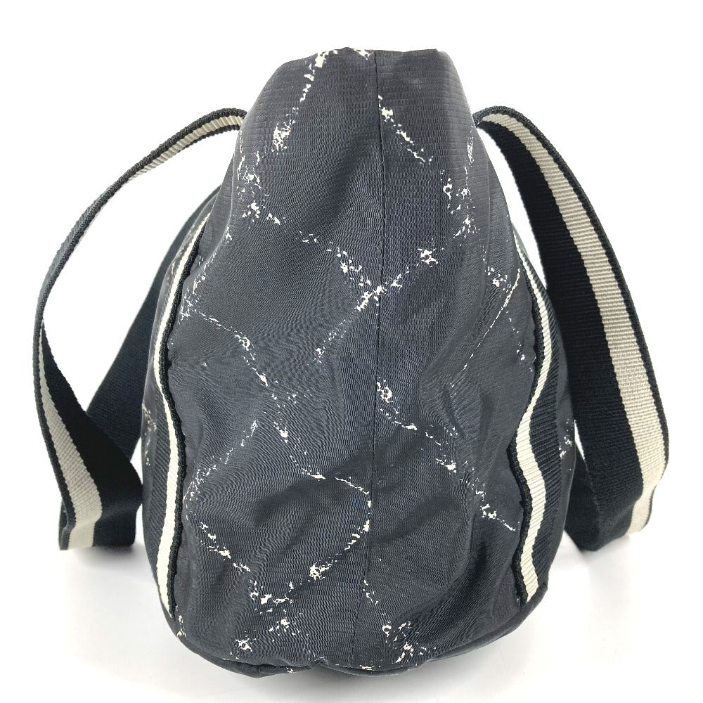 CHANEL 旧トラベルライン ペットバッグ カバン ドッグ 犬 ワンちゃん ショルダーバッグ ナイロン レディース ブラック