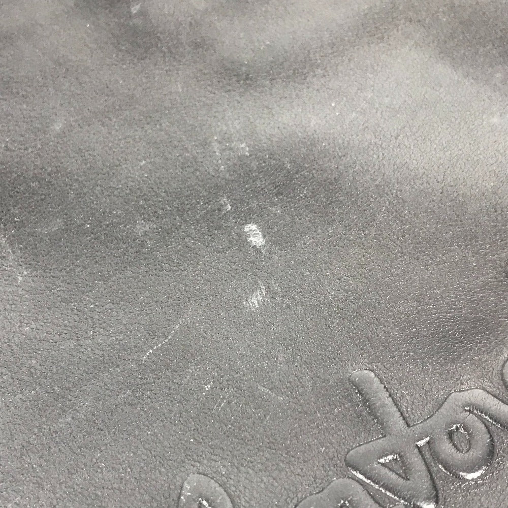 Salvatore Ferragamo ヴィンテージ ロゴ ストラップ付き カバン ポーチ セカンドバッグ クラッチバッグ レザー メンズ ブラック