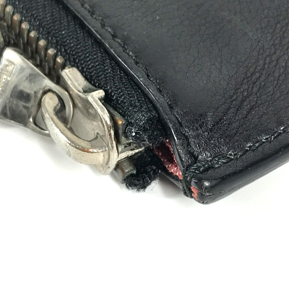 Salvatore Ferragamo ヴィンテージ ロゴ ストラップ付き カバン ポーチ セカンドバッグ クラッチバッグ レザー メンズ ブラック