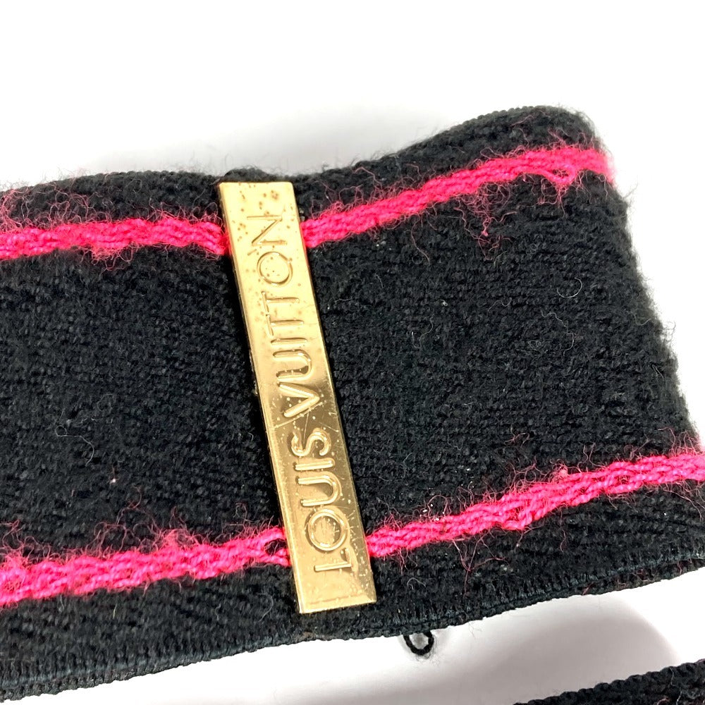 LOUIS VUITTON M72382 モノグラムグラフィティ セット トゥ ジム リストバンドのみ 2つセット ペア リストバンド ポリエステル ユニセックス ブラック