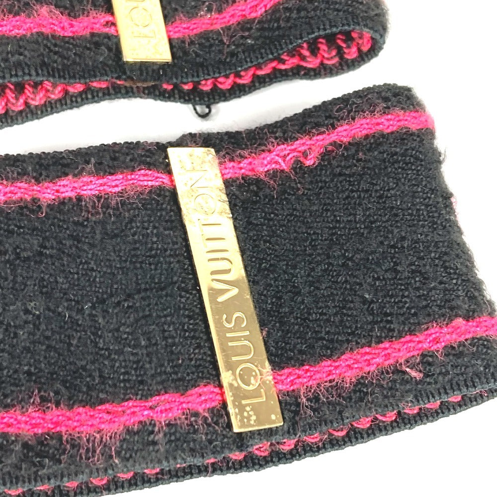 LOUIS VUITTON M72382 モノグラムグラフィティ セット トゥ ジム リストバンドのみ 2つセット ペア リストバンド ポリエステル ユニセックス ブラック