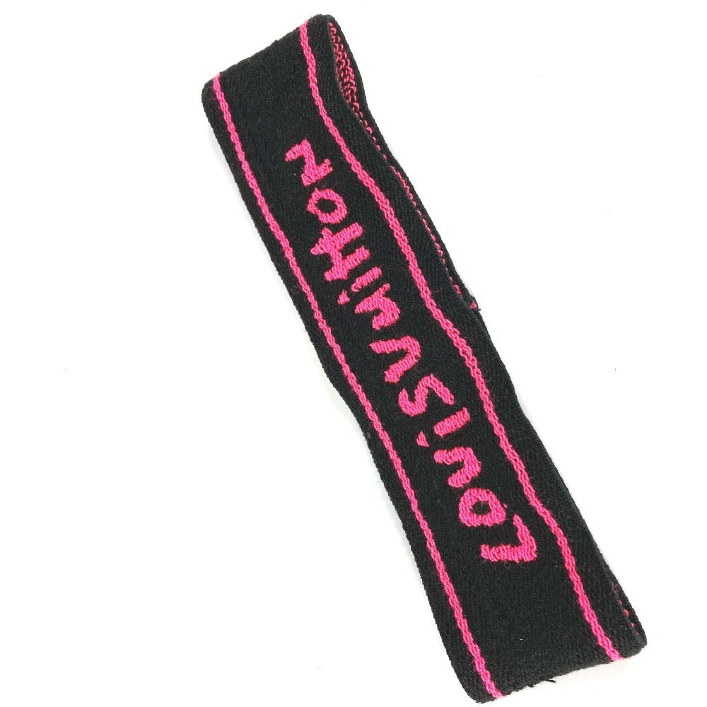 LOUIS VUITTON M72382 モノグラムグラフィティ セット トゥ ジム ヘアバンドのみ ヘッドバンド ヘアアクセサリー ヘアバンド アクリル ユニセックス ブラック