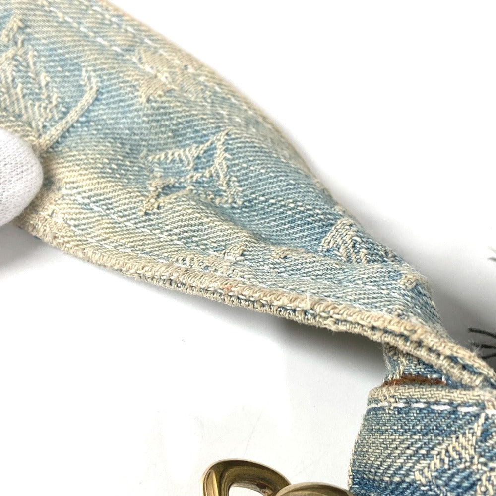 LOUIS VUITTON M95374 モノグラムデニム パッチワーク ポスティ カバン フラップ 斜め掛け メッセンジャーバッグ ショルダーバッグ モノグラムデニム ユニセックス ブルー
