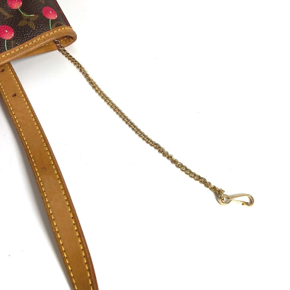 LOUIS VUITTON M95012 モノグラムチェリー 村上隆 バケットPM バケット PM カバン 肩掛け トートバッグ バケツ ショルダーバッグ モノグラムキャンバス ユニセックス ブラウン