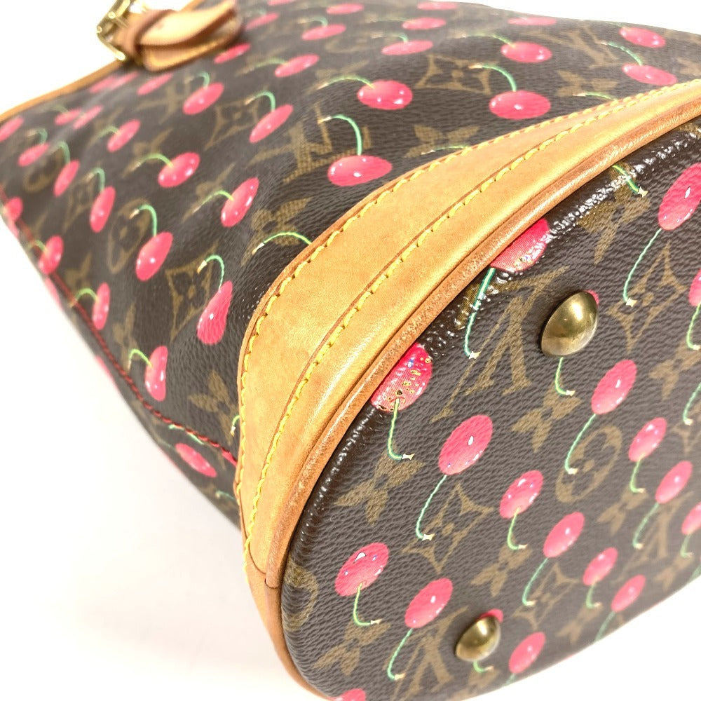 LOUIS VUITTON M95012 モノグラムチェリー 村上隆 バケットPM バケット PM カバン 肩掛け トートバッグ バケツ ショルダーバッグ モノグラムキャンバス ユニセックス ブラウン