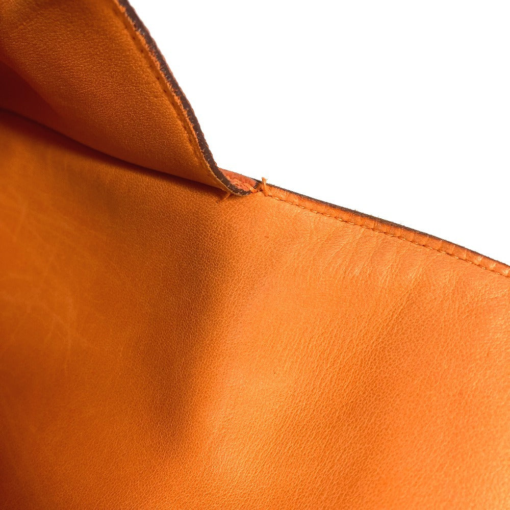 HERMES ドゴン ミーティング ドゴンミーティング カバン ポーチ 書類バッグ セカンドバッグ フラップ ポーチ クラッチバッグ トリヨンクレマンス ユニセックス オレンジ